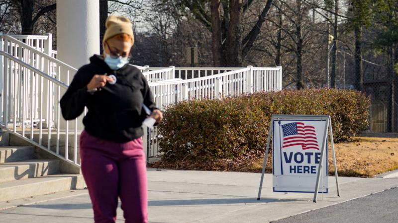 A voting location in Cobb County, Ga., January 2021