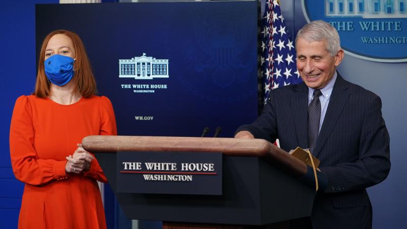 Jen Psaki, Anthony Fauci, Washington, D.C., Jan. 21, 2021