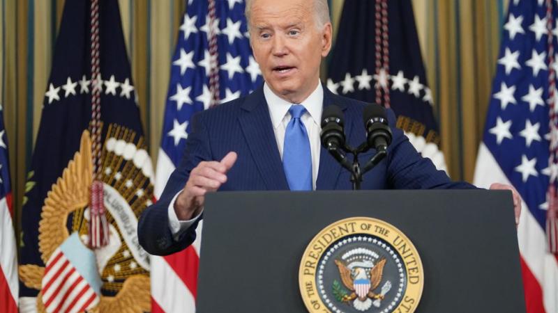 Joe Biden at a White House post-midterm press conference, Nov. 9, 2022