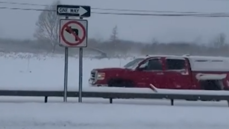 NY: CARS STUCK, STRANDED ON ROADWAYS, FORT DRUM