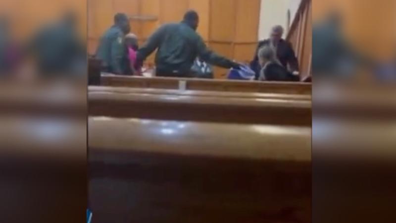 A still from the footage of the alleged incident