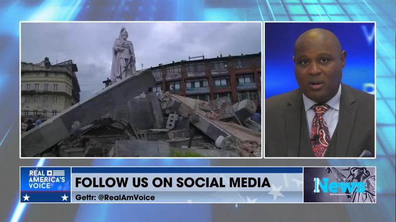 Image of destruction caused by the earthquake in Nepal.