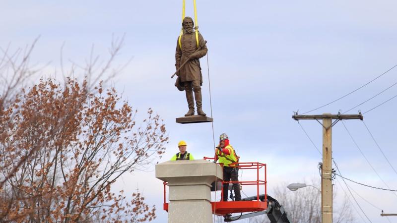 A.P. Hill statue removal, Richmond, Va., Dec. 12, 2022