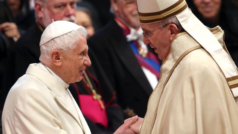 Pope Francis, Pope Emeritus Benedict XVI, Feb. 14, 2015, Vatican City
