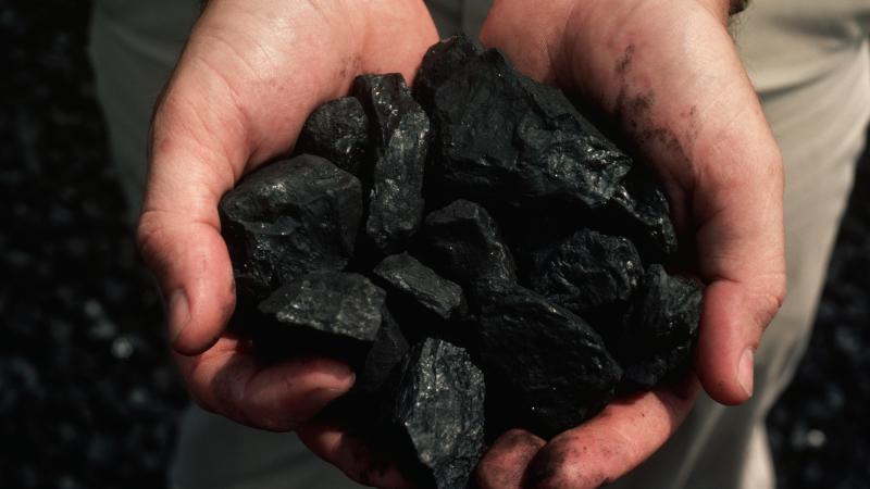 A handful of coal