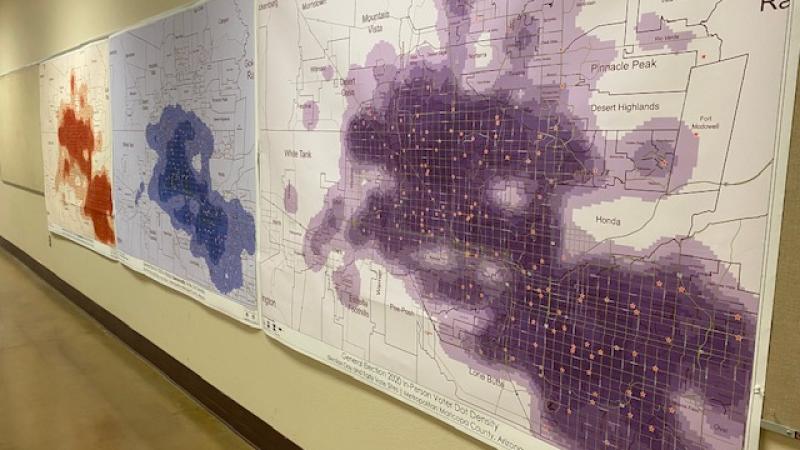 Maricopa County voter turnout heat maps