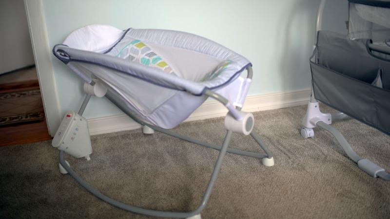 An earlier model Rock 'n Play, also recalled