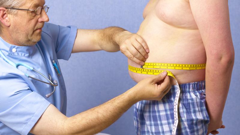 Doctor, obese child, file photo