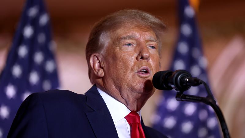 Trump Speaks at Mar-A-Lago