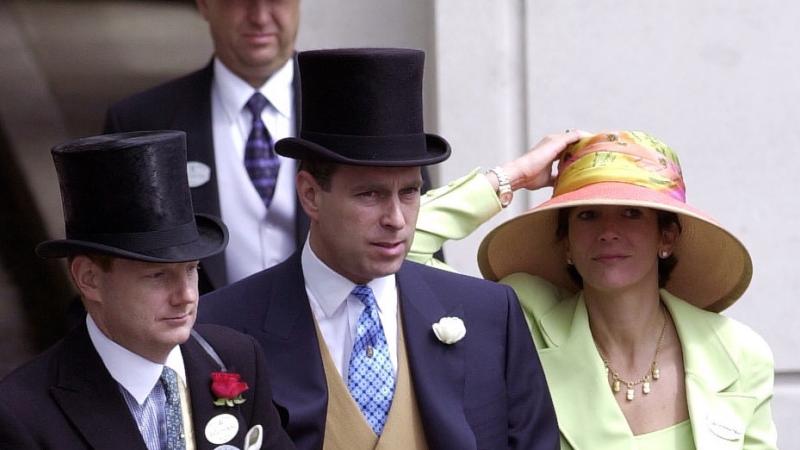 Ghislaine Maxwell, Prince Andrew, Ascot, U.K., June 22, 2000