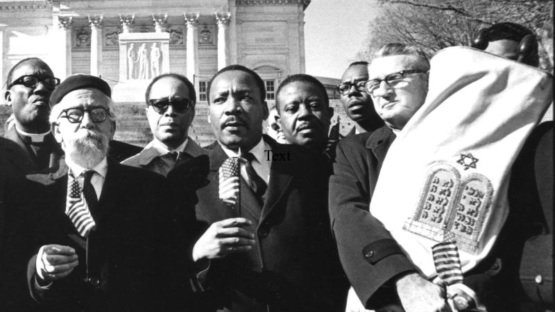 Abraham Heschel, Martin Luther King, Maurice Eisendrath, Washington, D.C., Feb. 7, 1968