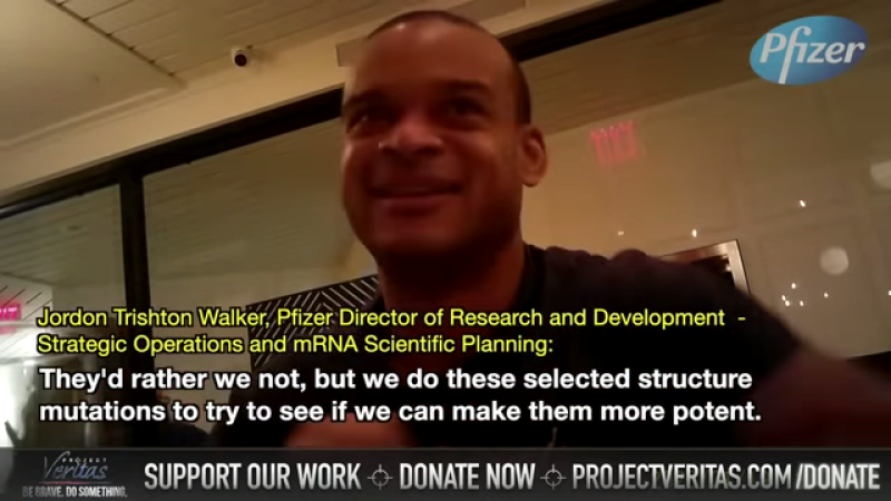 Figure purported to be Pfizer executive Jordon Walker