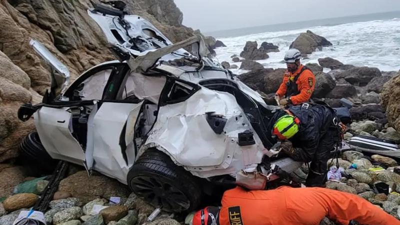 The scene of the wreck