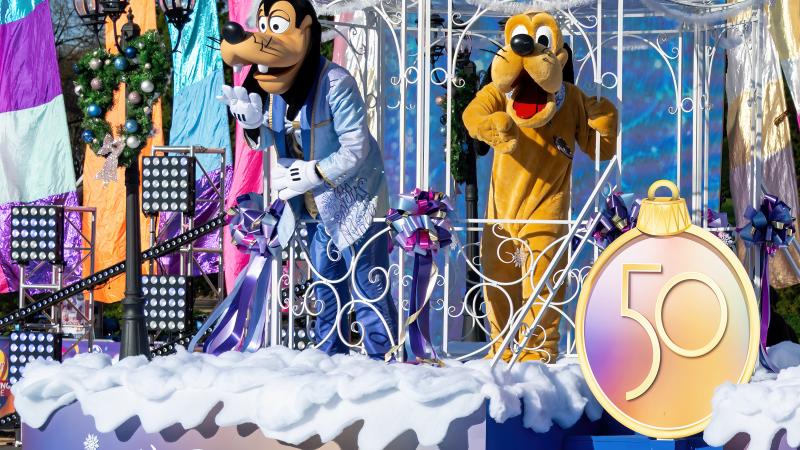 Disney Characters celebrating 50th anniversary 