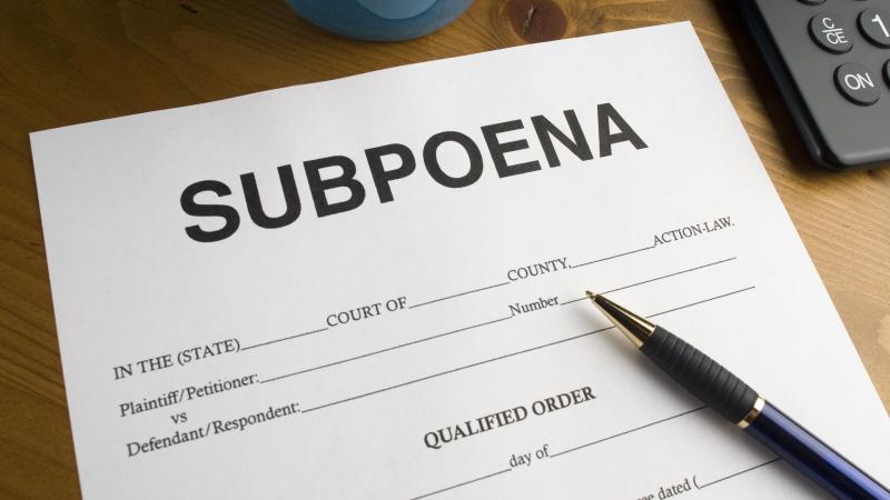 Subpoena form
