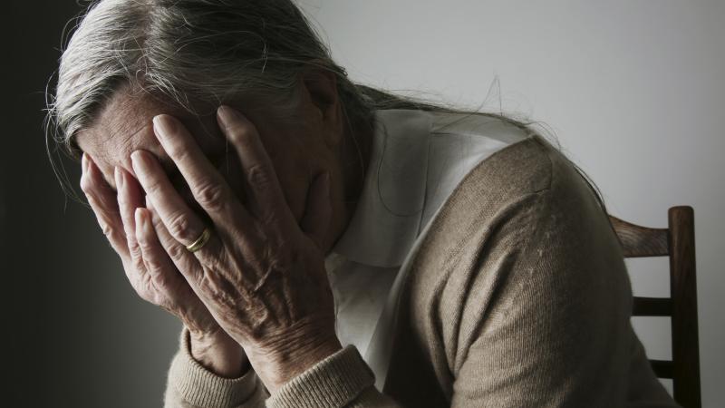 Elderly woman, stock photo