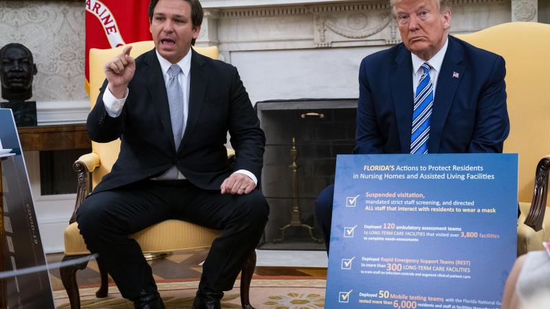 Donald Trump and Ron DeSantis