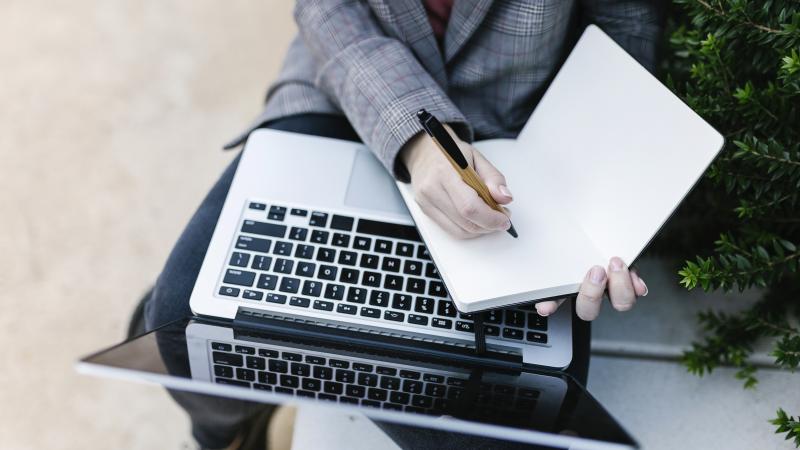 Reporter, stock photo