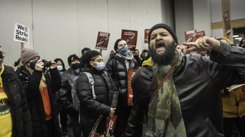 Rutgers protest, Newark, N.J., Feb. 28, 2023