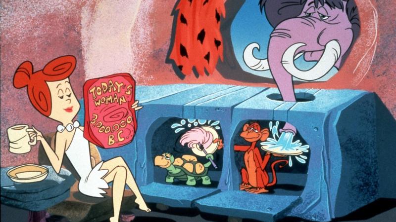 Flintstones "automatic" dishwasher