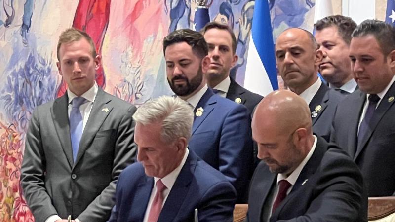 Kevin McCarthy, Amir Ohana, Jersualem, Israel, May 1, 2023