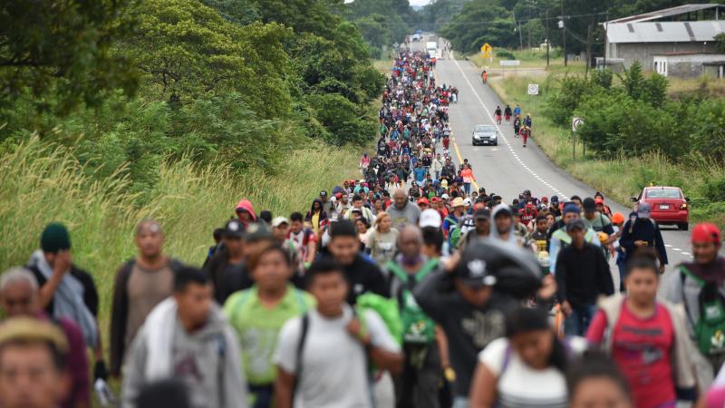 Migrants heading to US border from Mexico