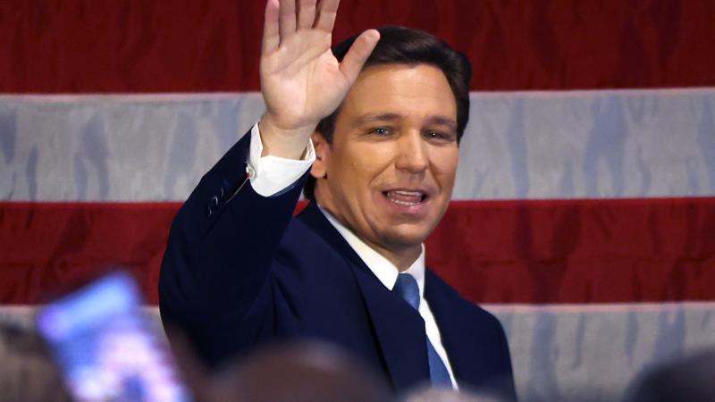 Florida Gov. Ron DeSantis Speaks To Local NYPD Police Officers In Staten Island, NY