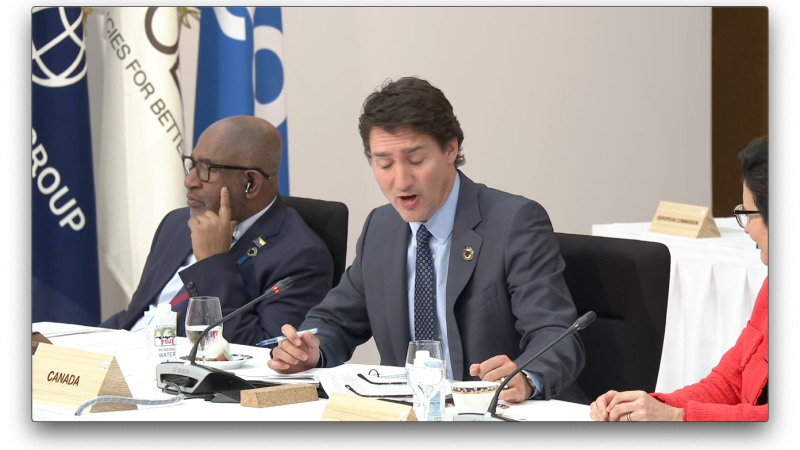 Prime Minister Trudeau attends the Partnership for Global Insfrastructure and Investment event