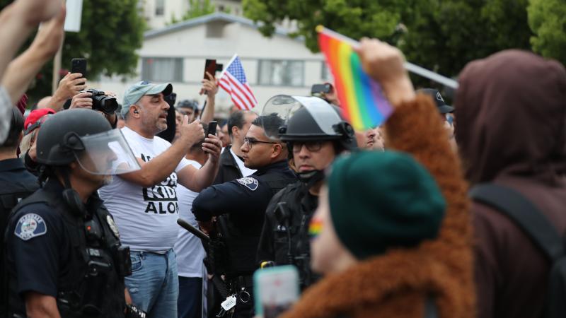 LGBT protest, Burbank, Calif., June 6, 2023