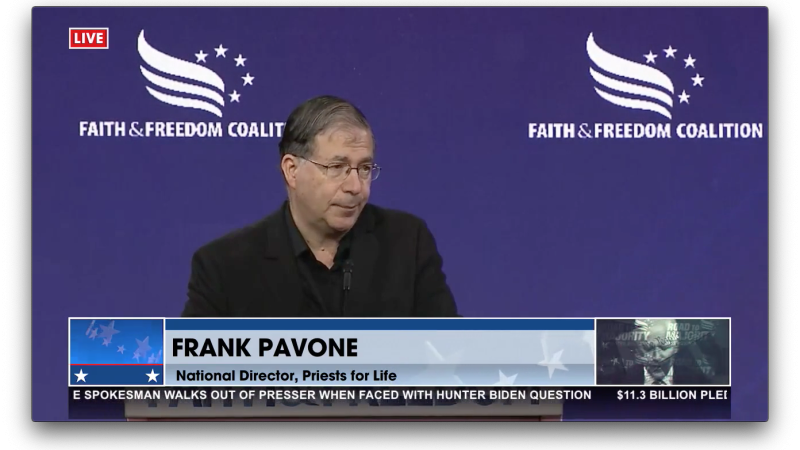 Frank Pavone connects abortion to transgenderism