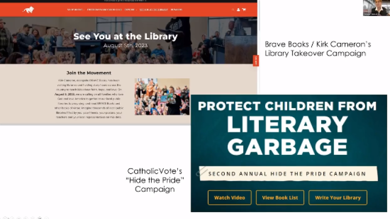 Screenshot from Library 2023 Worldwide Virtual Conference