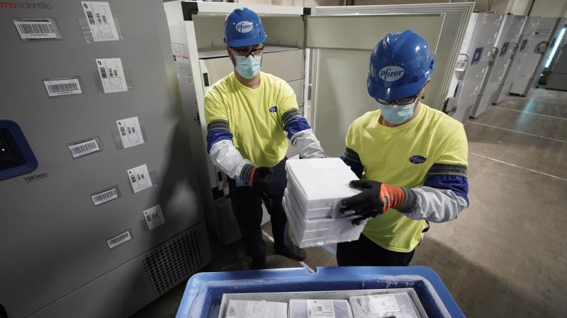 Pfizer plant, Kalamazoo, Mich., Dec. 13, 2020