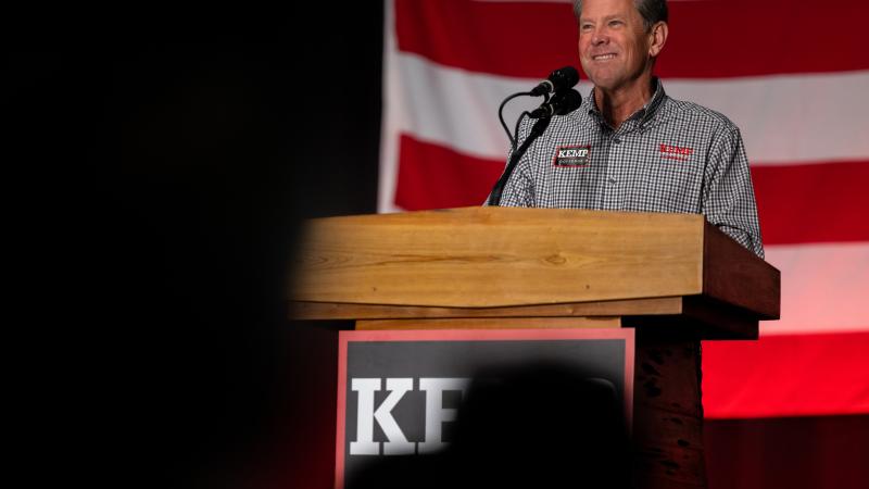 Brian Kemp, Nov. 7, 2022, Kennesaw, Ga.
