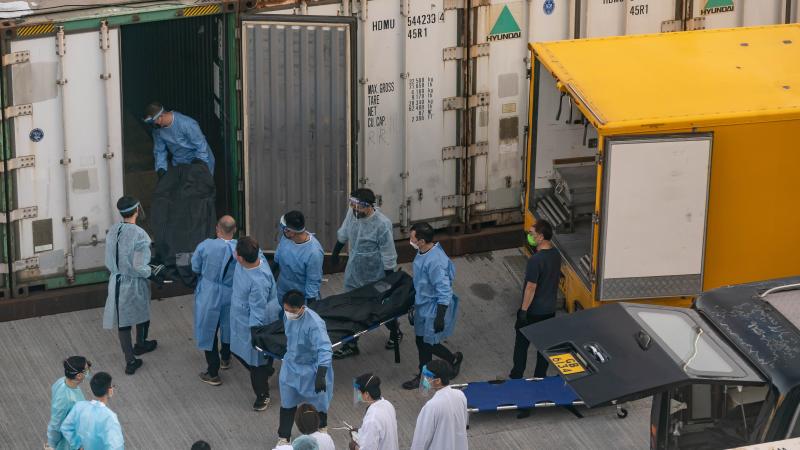 COVID deaths, Hong Kong, China, March 7, 2022