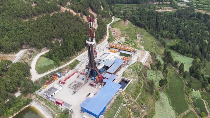Drilling site in Sichuan, China