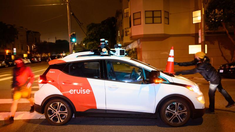 Robotaxi Cruise, SafeStreetRebel, San Francisco, Calif., July 11, 2023
