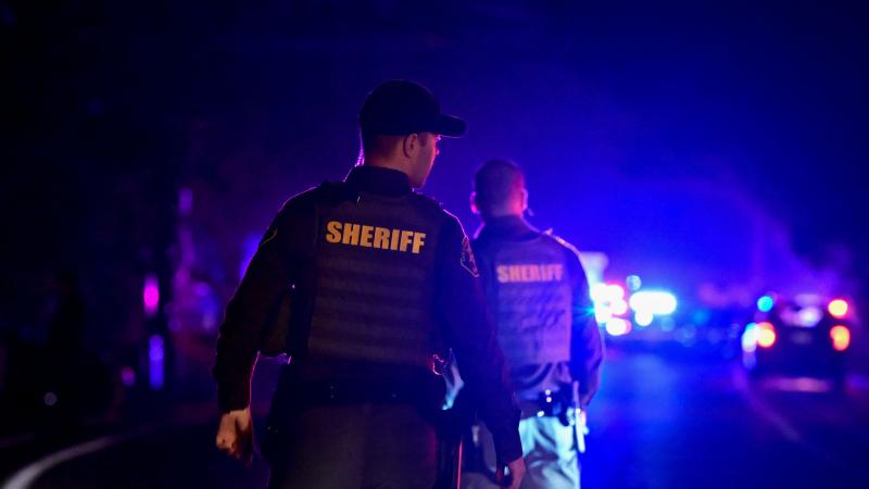 Sheriff's deputies, Cook's Corner bar, Trabuco Canyon, Calif., Aug. 23, 2023