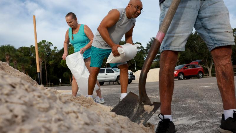 Hurricane Idalia sandbags, Pinellas Park, Fla., Aug. 29, 2023