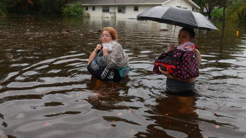 Hurricane Idalia evacuation, Tarpon Springs, Fla., Aug. 30, 2023