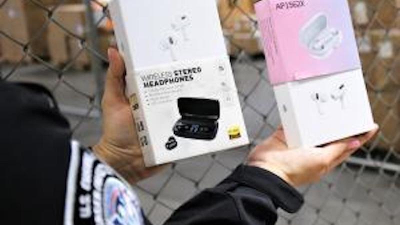 CBP seizes airpods, Los Angeles, Aug. 22, 2023