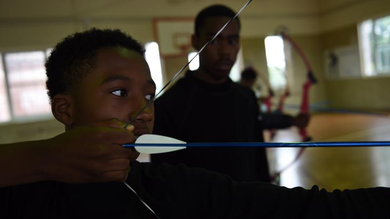 Archery, Roosevelt High School, Washington, D.C., May 29, 2014