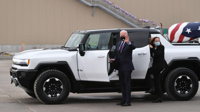 Biden electric hummer