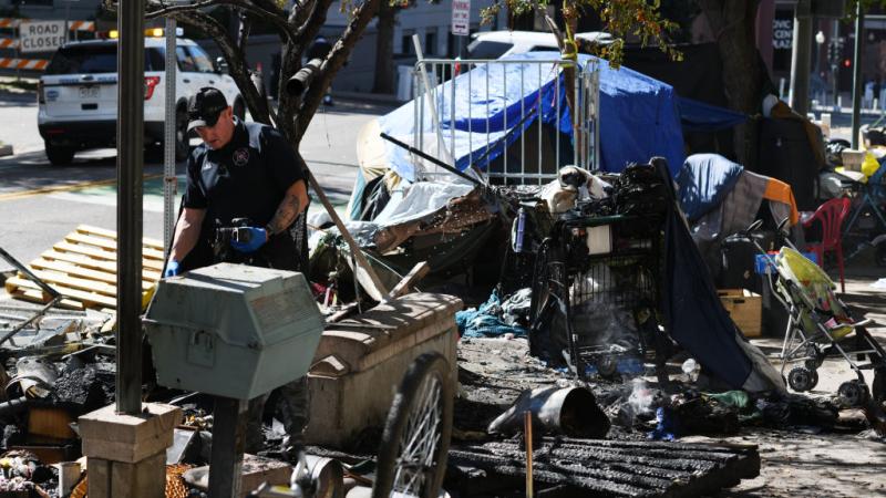 Homeless encampment in Denver