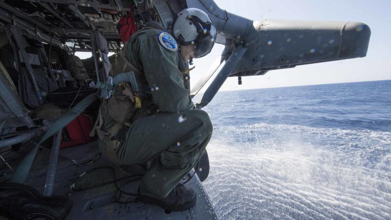 Navy rescue simulation, Atlantic Ocean, Sept. 5, 2017