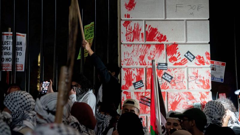 Palestine vandalism, Washington, D.C., Nov. 4, 2023