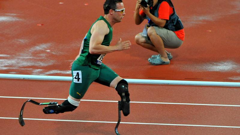 Oscar Pistorius, 2008 Beijing Paralympic Games, Beijing, China 