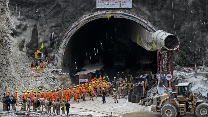 Tunnel collapse rescue, India, Nov. 28, 2023