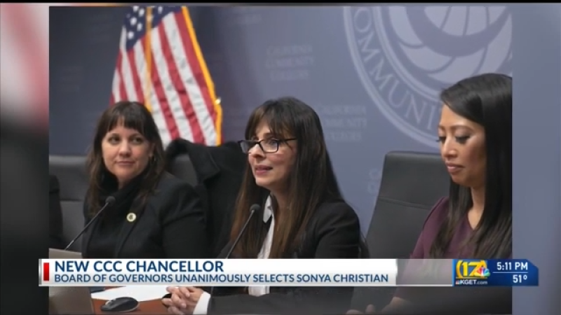 California Community Colleges Chancellor Sonya Christian