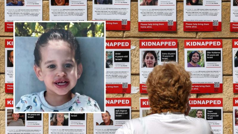Hostage posters, Tel Aviv, Israel, Oct. 18, 2023, Insert: Avigail Idan