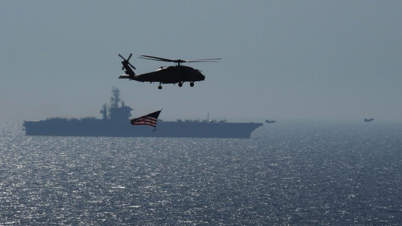 USS Eisenhower, helicopter, July 10, 2012